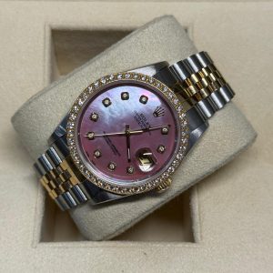 Rolex Datejust 16233 pink diamond dial (1997)